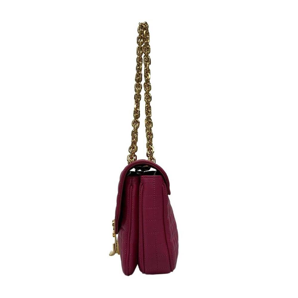 CELINE Shoulder Bag Quilted Chain Pink Leather - Picture 4 of 7